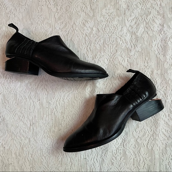 Bakers Shoes Bakers Elite Leather Metal Heel Booties Poshmark